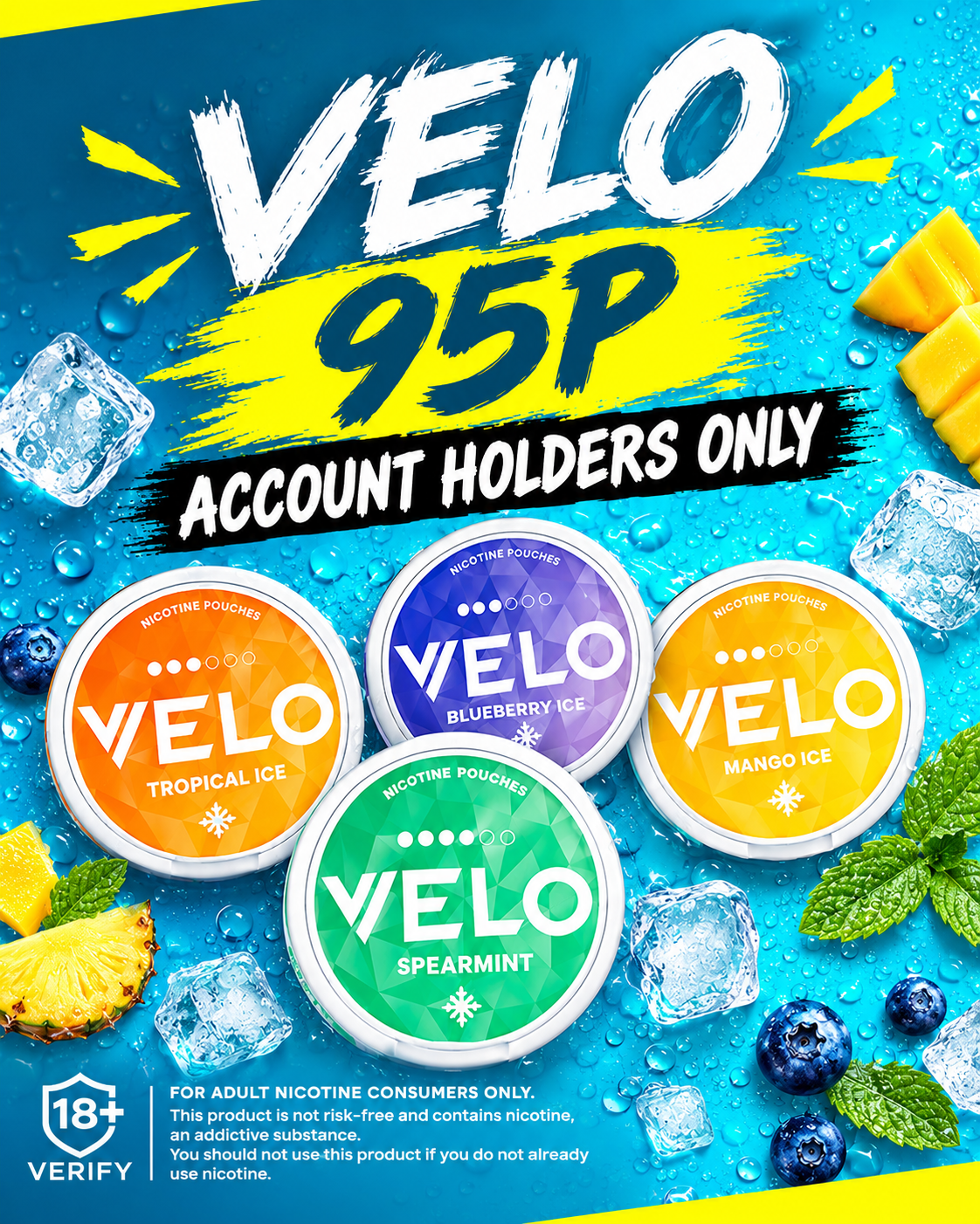 VELO 95p — account holders only